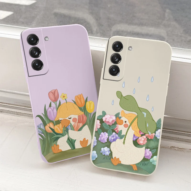 

Pretty Tulip Case For Samsung Galaxy S21 S20 FE S10 Note 20 10 Ultra Plus A72 A52 A42 A32 A71 A51 A41 A31 A21S Soft Phone Cover