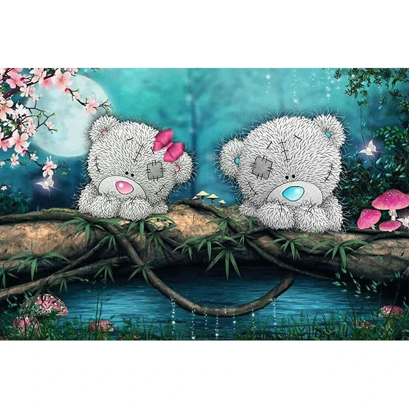 Камни в форме ромба/Набор для рисования с круглыми камнями и полотном 5D DIY