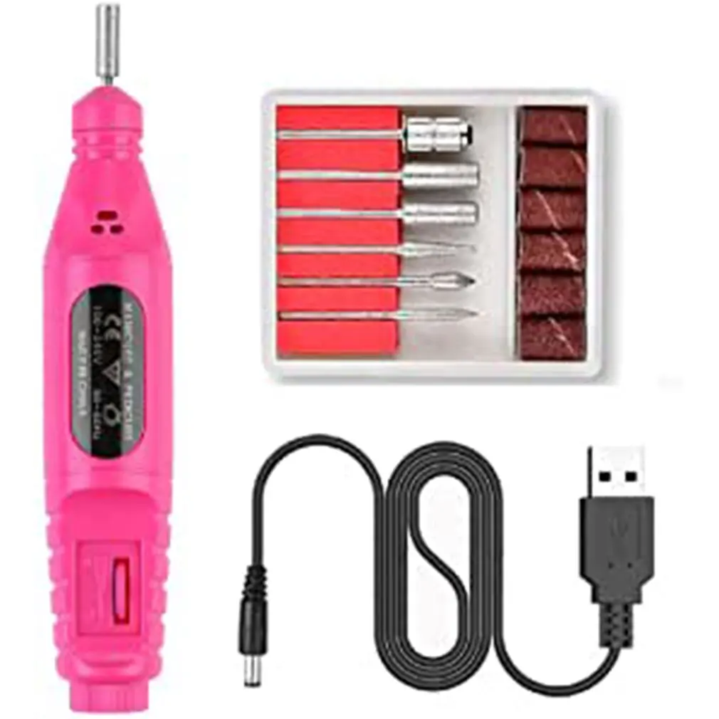 

Electric Nail Drill Machine Kit Nail Gel Remove Machine Nail Art Tools Kit Pen Pedicure Nail File Sanding Bands