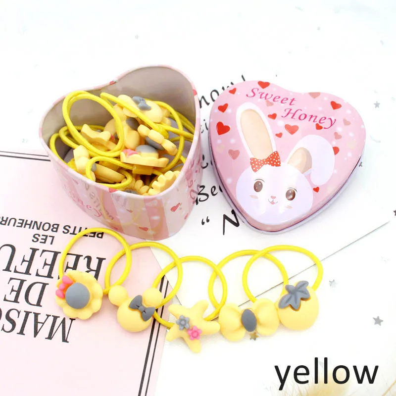 

Q Glittering Rabbit Head Princess Headwear Kids Elastic Hair Bands Children Hair Ropes Girls Accessories Baby Headdress 20PCS