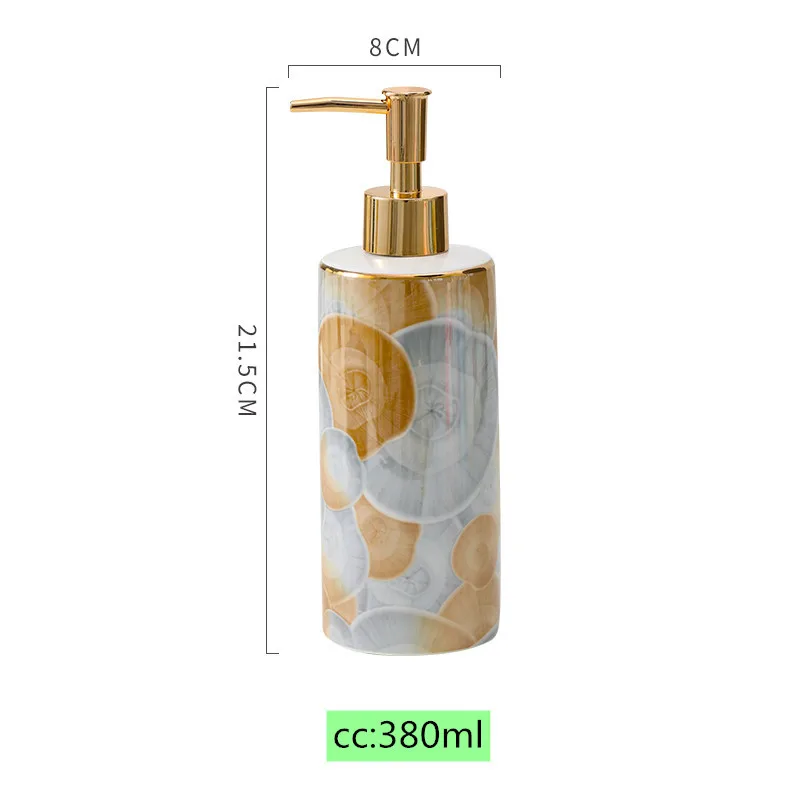 

High-grade ceramics Lotion bottle Liquid Soap Dispenser Kitchen hand sanitizer Storage shampoo bottle Bathroom Accessory