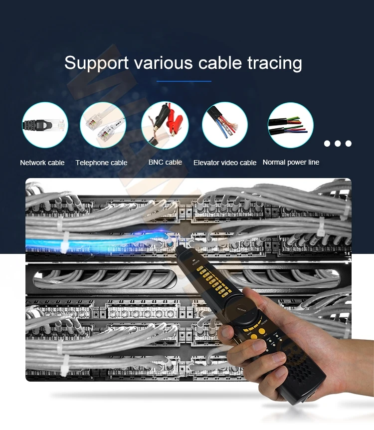 Кабель CT66 со светодиодный ным дисплеем Lan тестер проводов POE Cat6 сетевой