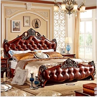 modern european solid wood bed 2 people fashion carved 1 8 m bed french bedroom furniture 75844