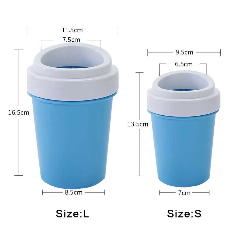 

Dog Paw Cleaner Cup for Small Large Dogs Pet Feet Washer Portable Pet Cat Dirty Paw Cleaning Cup Soft Silicone Foot Wash Tool