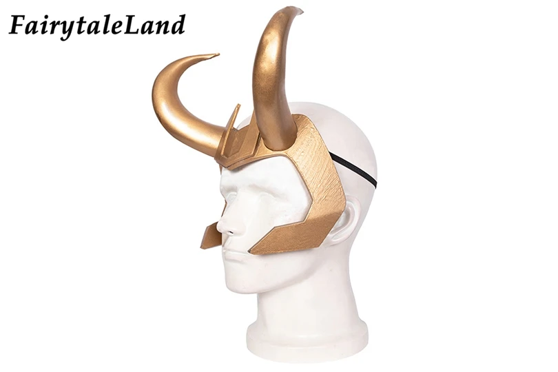 halloween loki cosplay accessories superhero helmet lady loki horns mask fancy head wear free global shipping