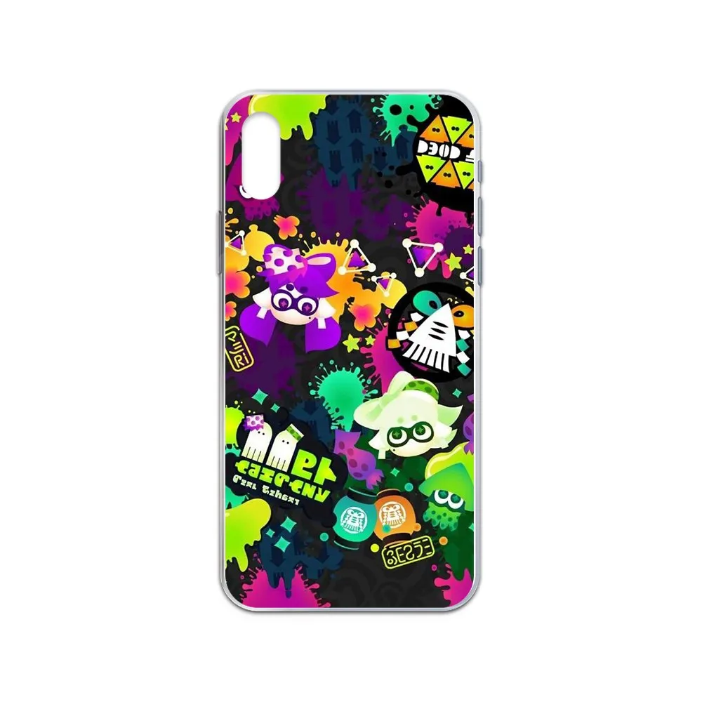 Чехол для телефона splatoon 2 Gun machine game мягкий прозрачный чехол iphone 4 4S 5 5C 5S 6 6S PLUS 7 8 X XR XS