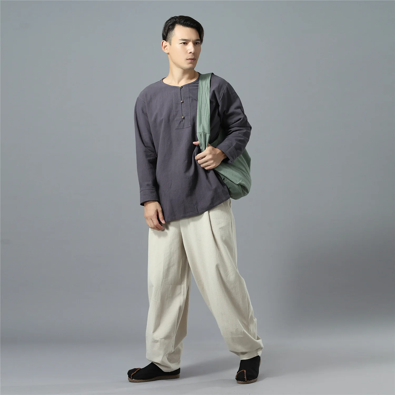 Новинка 2020 Льняная сумка хобо в китайском стиле женская через плечо из ткани для