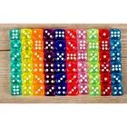 Набор из 10 шт.лот, разноцветные прозрачные акриловые 6-гранные кубики для клуба Вечерниесемейных игр