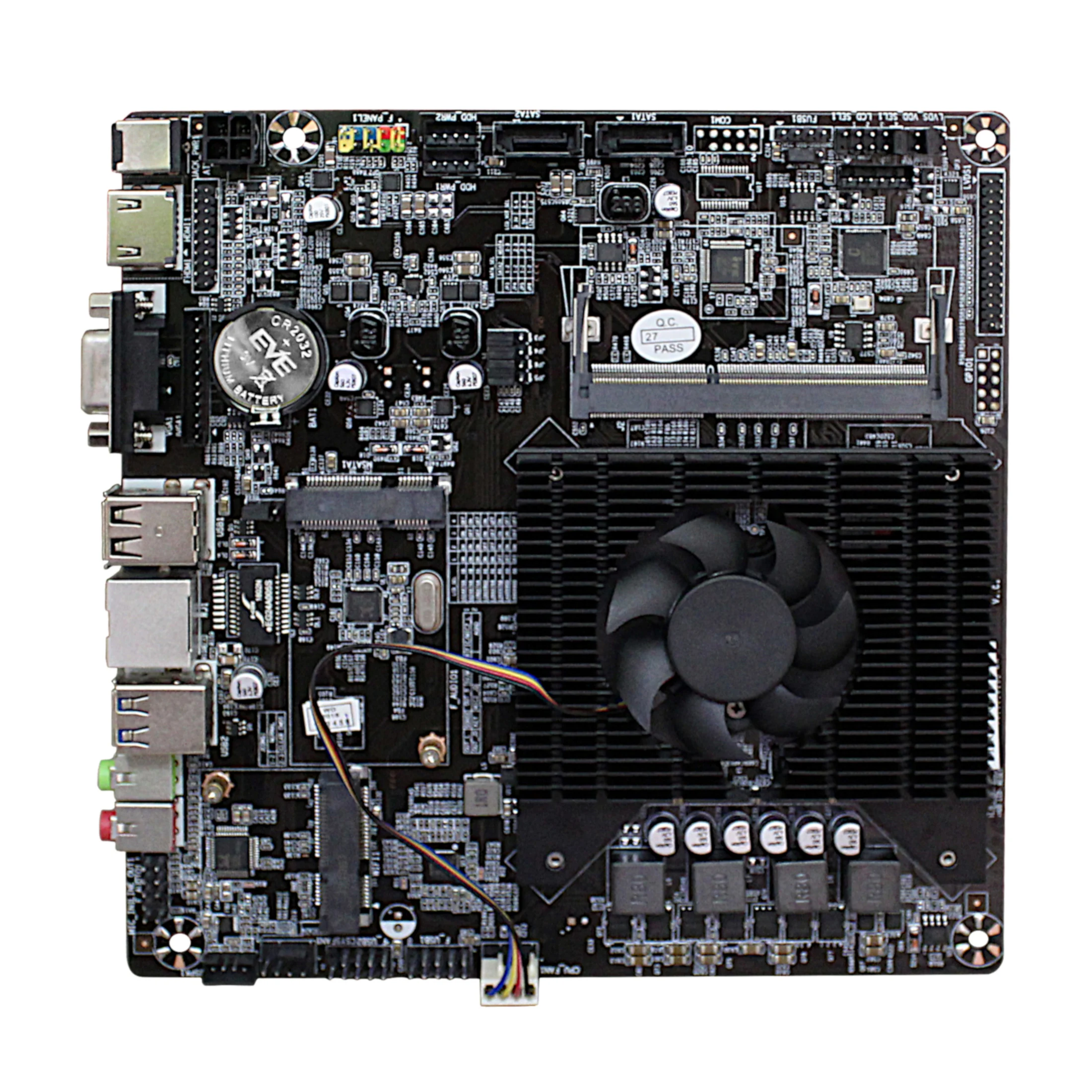 Ультра-тонкий мини-itx Встроенная Материнская плата в Процессор A8 6410 R5 видео график обработки APU USB 3,0 VGA RJ45 HDMI USB mSata Применение, работающего на постоянном токе 12 В