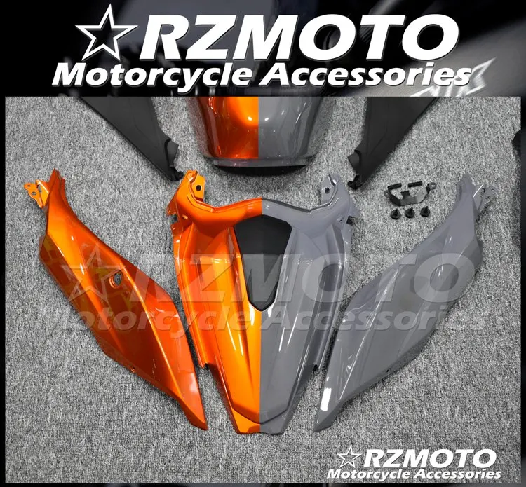 

High quality New ABS Motorcycle Fairings Kit Fit For Kawasaki Ninja 400 2018 2019 2020 Ninja400 Bodywork Set Orange Gray