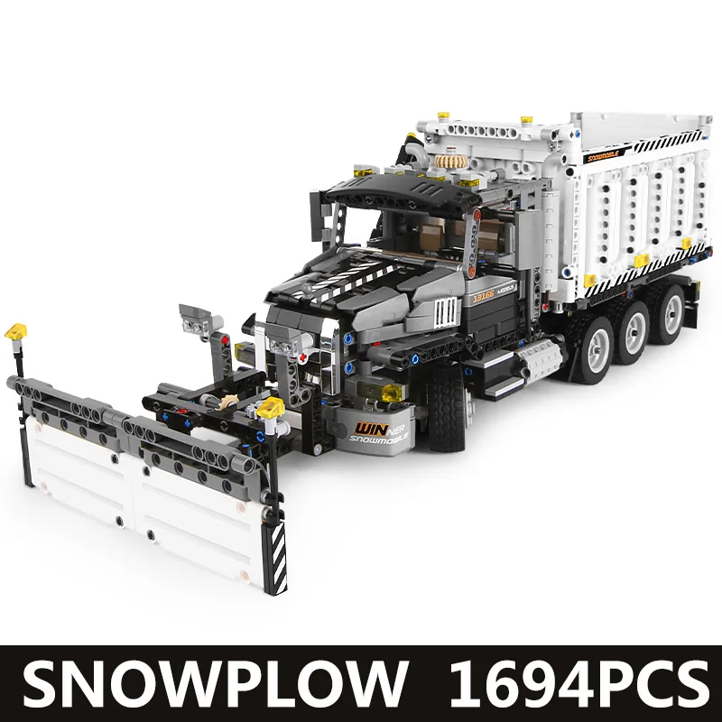 

MOULD KING High-Tech The Snowplow Truck Model Sets Building Blocks Assemble Bricks Kids Educational DIY BoyToys Christmas Gifts