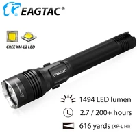 eagtac sx25l2 rechargeable police duty light 4 mode strobe 1494 lumen 616 yard 200 hour yellow red green blue diffuser filter