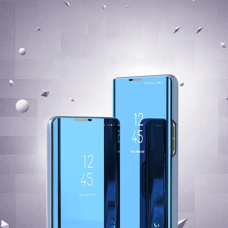 Для MOTO G8 Power Phone роскошное покрытие для чехла умное зеркало откидная подставка