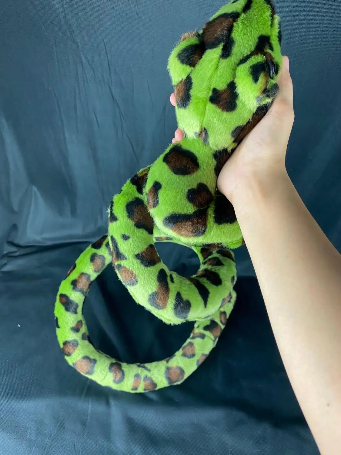 Фото simulation snake plush toy green python snake about 120cm soft doll funny toy Christmas gift w2859 №2