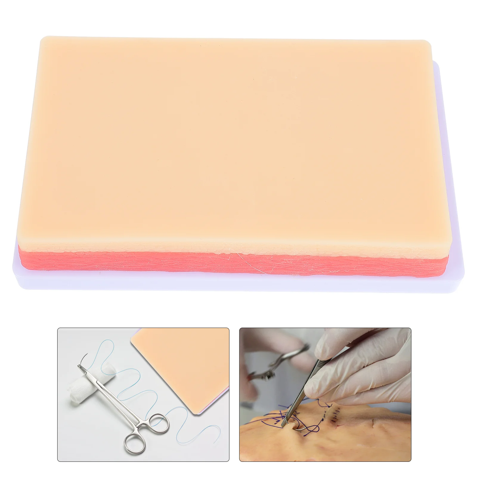 

1 Set Human Skin Suture Practice Mold Silicone Simulation Body Skin Suturing Practice Module