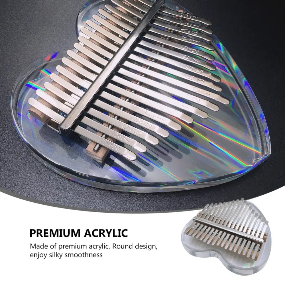 

1 Set Small Musical Instrument Acrylic Finger Piano Instrument Kalimba Piano Kit
