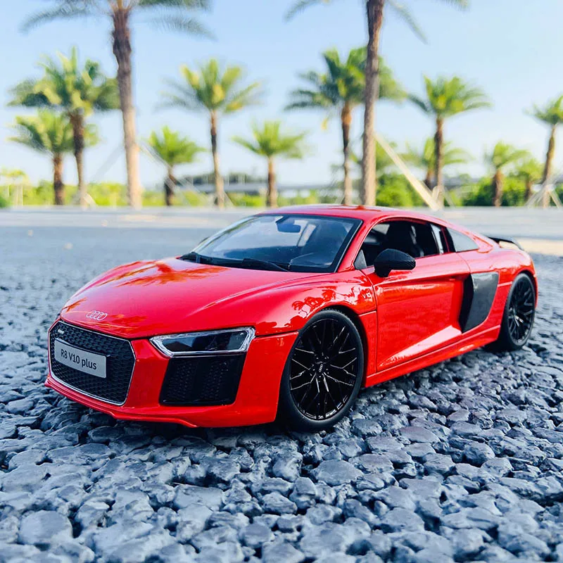 Maisto 1:18 Audi R8 Сплав Ретро модель автомобиля классическая украшение коллекции
