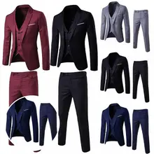 Tempérament 1 ensemble veste et pantalon, boutons élégants, costume de marié, col rabattu, pour mariage  (2)