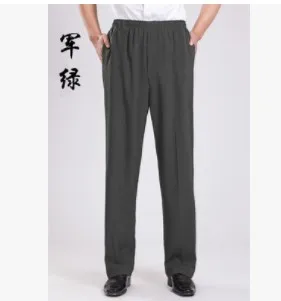 Весенние и летние мужские модные брендовые хлопковые льняные свободные брюки в