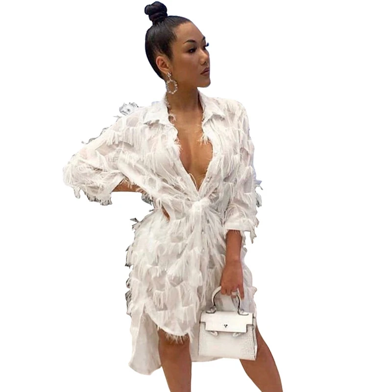 Длинное платье-рубашка размера плюс для женщин в корейском уличном стиле