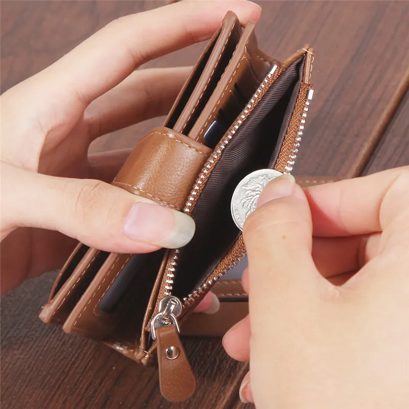 Новинка Мужской многофункциональный кошелек из воловьей кожи брендовый