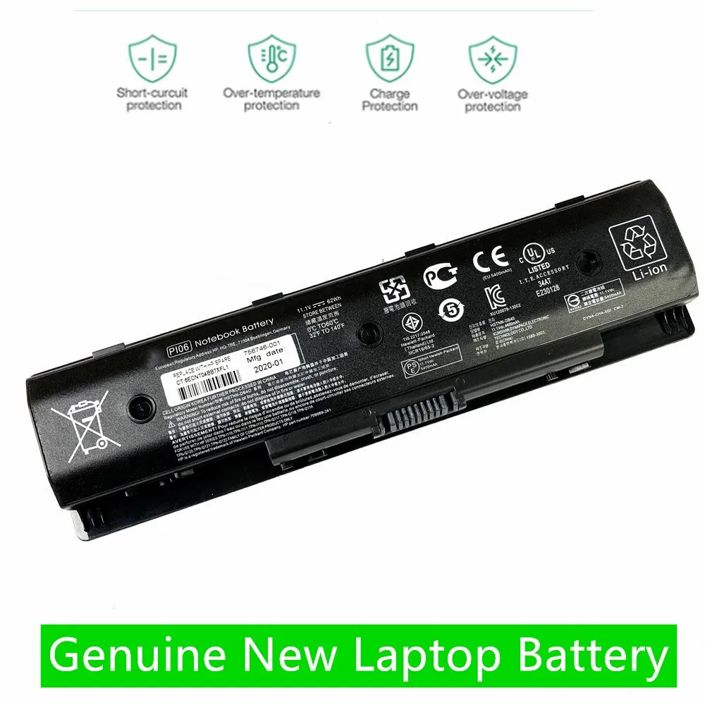 HKFZ PI06 Батарея для струйного принтера HP Envy 15 17 17z павильон 14 14z до ти лет hstnn yb40 710416 001