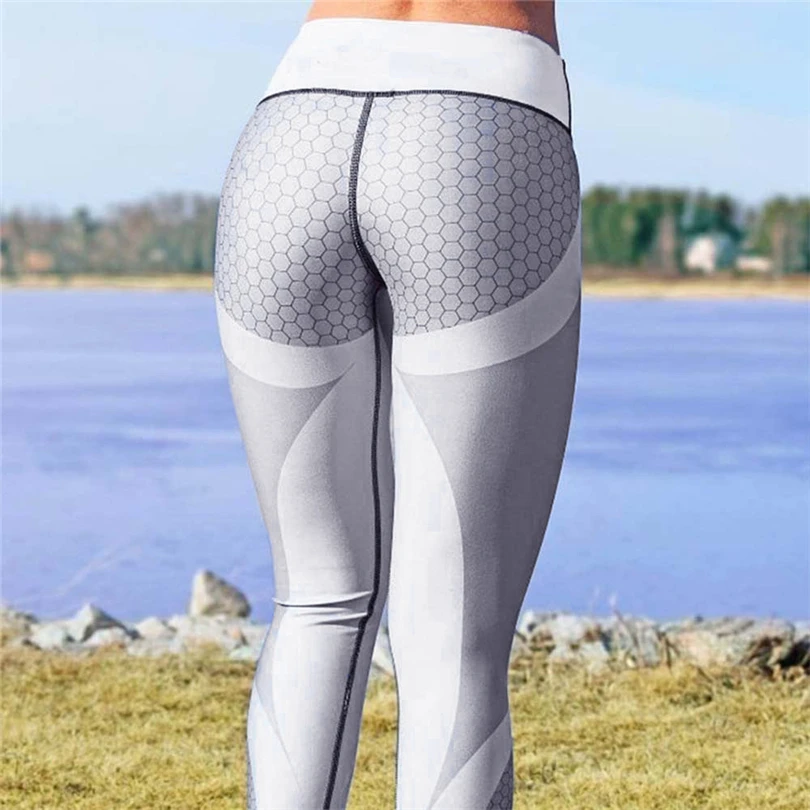 

Fitness Legging Womens 3D Print Skinny Workout Gym Leggings Sports Training Pants Autumn Female Sweatpants Trousers A20