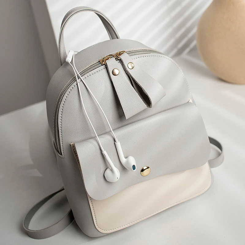 POMELOS Fashion Mini Backpack Women New Arrival Girls Backpack PU Leather Function Backpack Purse Shoulder Crossbody Back Bag