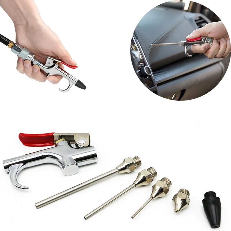 6 шт./компл. продувочный пистолет набор аксессуаров со сменными насадками