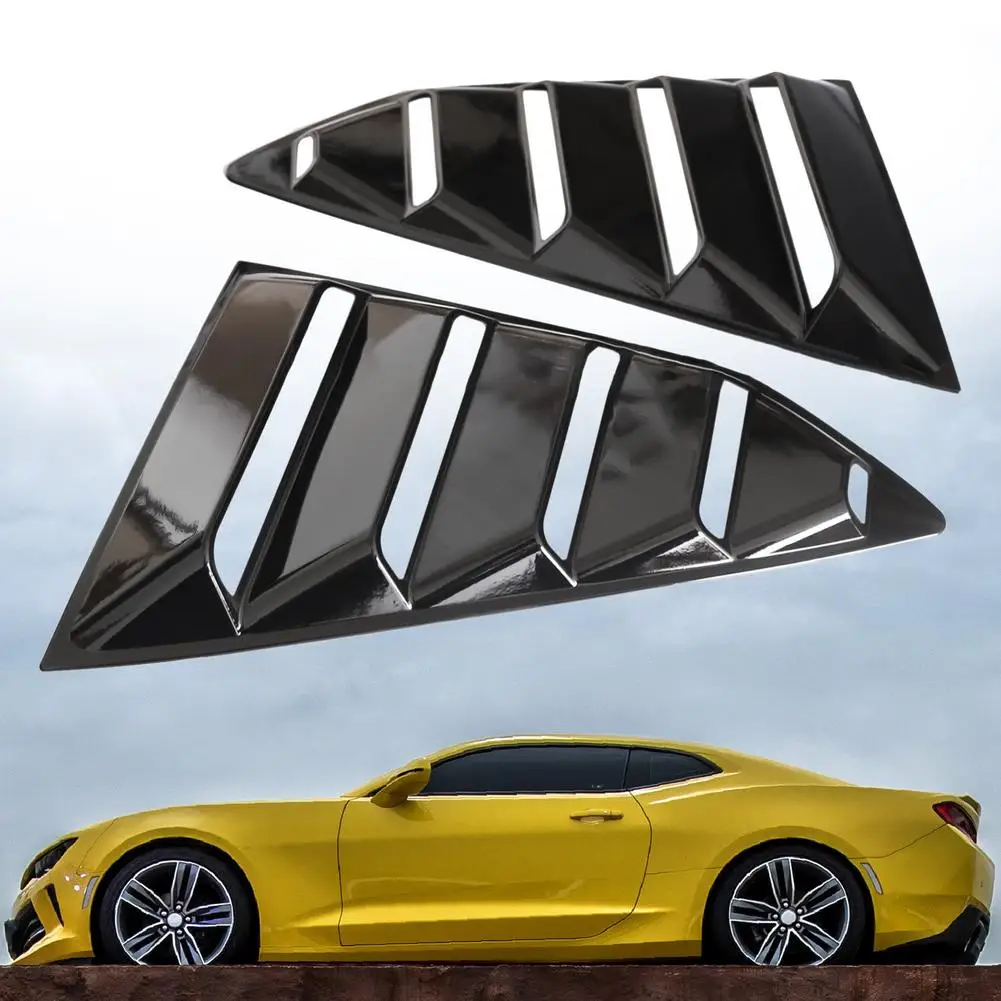 

Side Window Louver Vent Scoop Side Window 1/4 Quarter Louver Spoiler Cover Vents Fit For Chevy Camaro 2016-2018