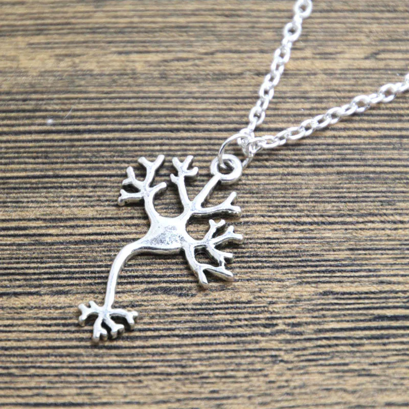 

12pcs/lot Neuron Necklace Biology Necklace Cell Science STEM Necklace Chemistry Necklace Neuron Jewelry