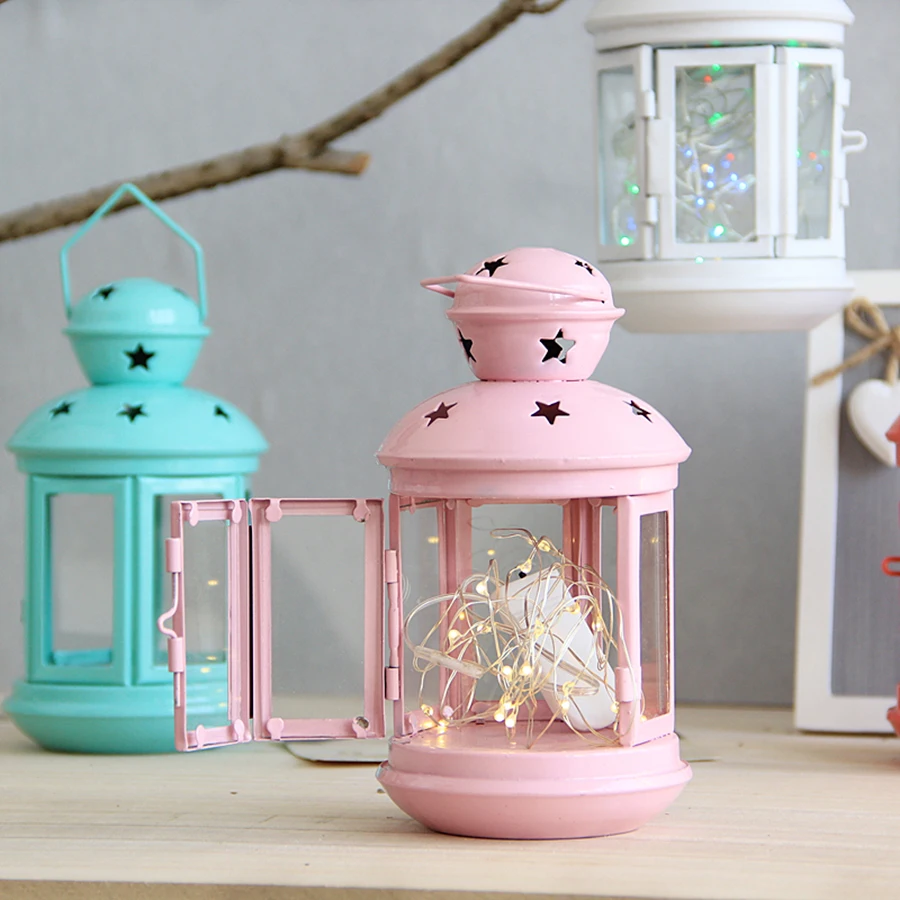 Скандинавский простой подсвечник из кованого металла для Хэллоуина свадебные