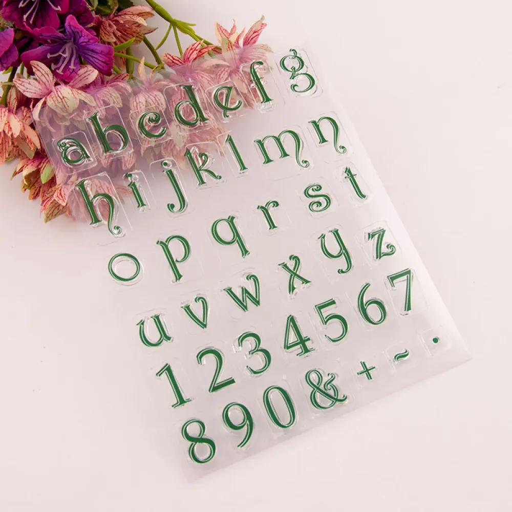 

Lower Case Letters Clear Stamps Seals for DIY Scrapbooking Card Digital Rubber Stamps Making Photo Album Crafts Stamps Decor