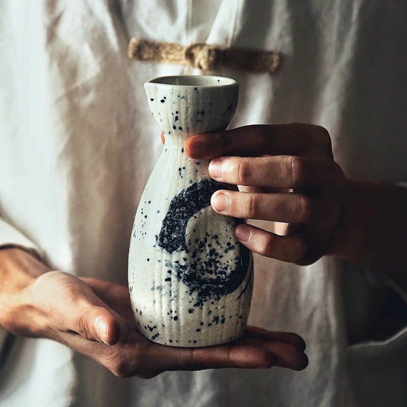 KINGLANG японская ручная роспись HENGFENG маленькая керамическая бутылка для сакэ