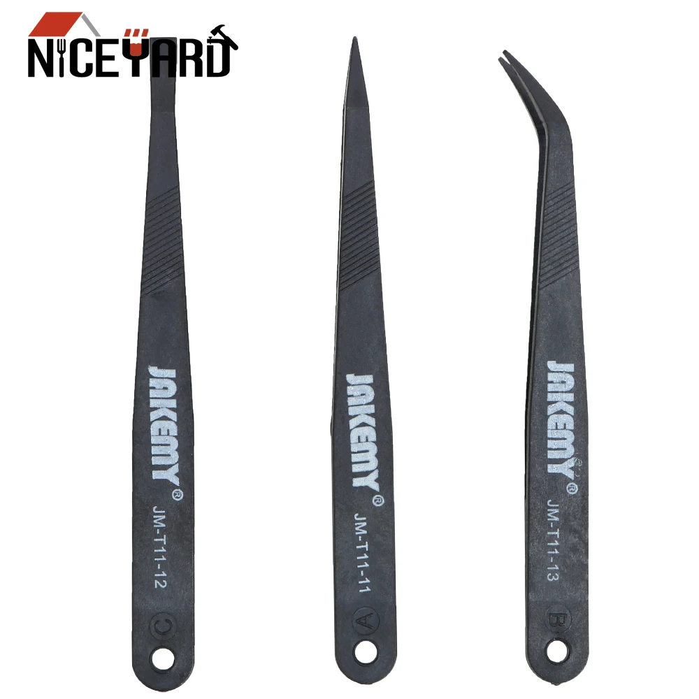 Набор антистатических пинцетов NICEYARD 3 шт./компл. инструменты для ремонта