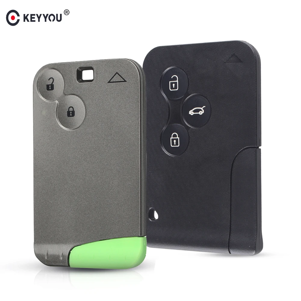 KEYYOU Replacement Remote Key Card Car Case For Renault Clio Logan Megane 2 3 Scenic Laguna Espace Smart Shell | Автомобили и