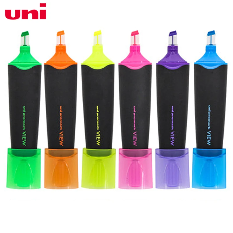 

12 Pcs/Lot Mitsubishi Uni USP-200 Highlighters Marker Premium Fluorescent Pen Stationery Office School Supplies