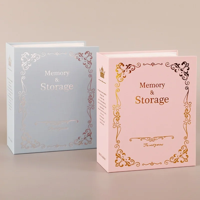 

4Dlarge 6inch Interstitial Photo Album Hot-printed 100sheets of Children's Growth Commemorative Family Portrait Photo Album 2021