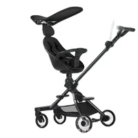 stroller lightweight foldable two way umbrella car 360%c2%b0 rotating simple portable trolley baby stroller