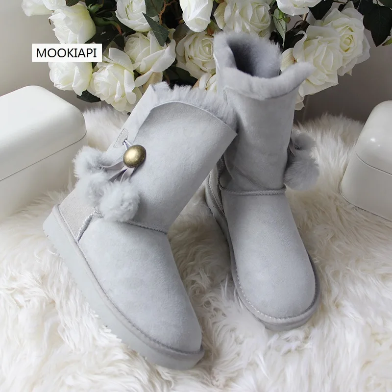 Новейшие высококачественные зимние сапоги в Европе 2019 г. Натуральная овчина 100%