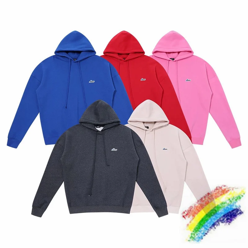 

Heavy Fabric Fleece WE11DONE embroidery Small Hoodie Men Women 1:1 High Quality WELLDONE Pullovers Hooded Sweatshirts