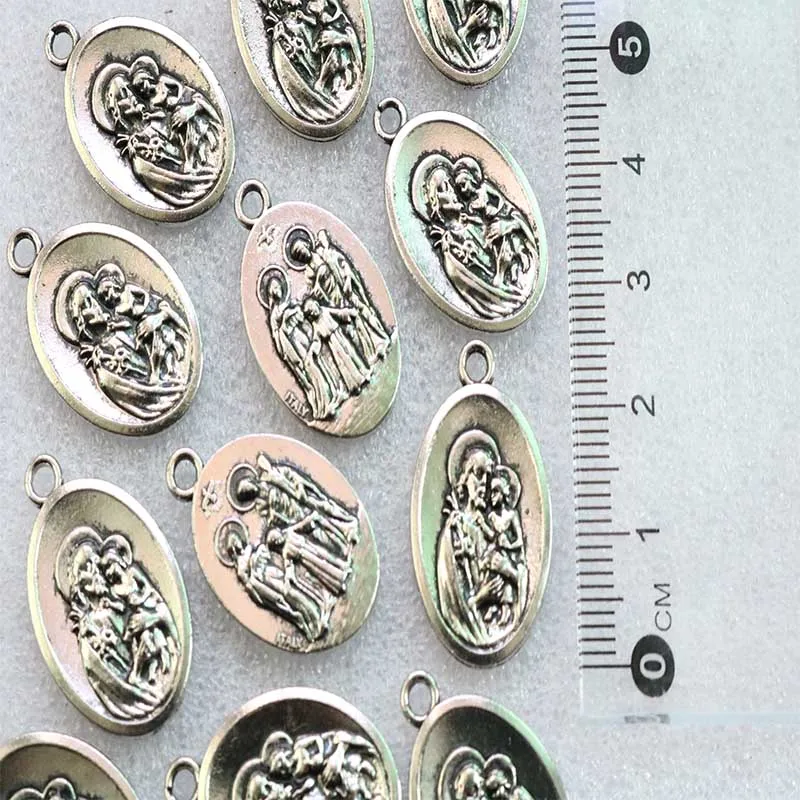 Религия три иконы Священного Сердца христианский Иисус маленький металлический