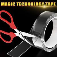 nano transparent waterproof tapes kinesio double sided reusable for face home adhesive tow home bathroom kitchen sticker 35m