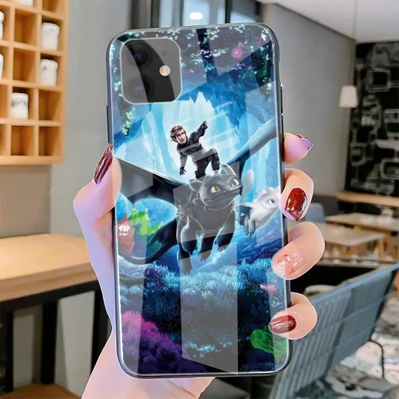 

How To Train Your Dragon Phone Case Tempered Glass For Iphone6plus 6S 7 7plus 8 X XS XSmax XR 11 12 Pro Max 12mini