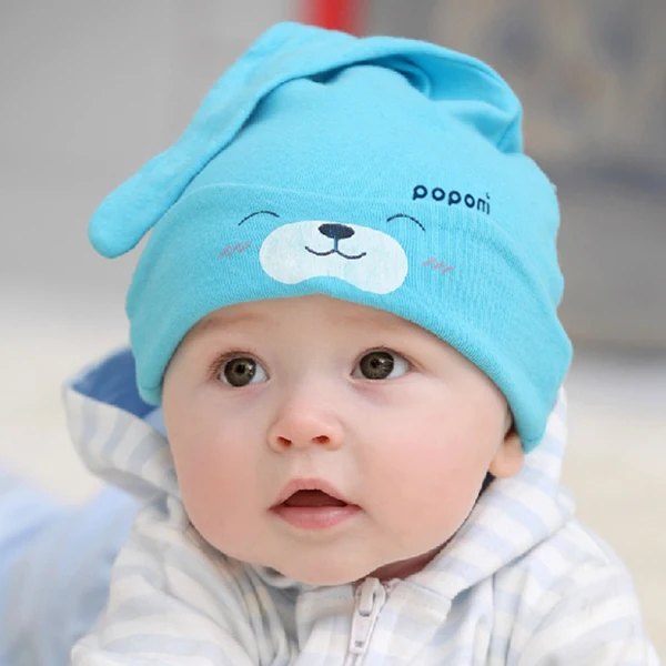 Cotton Infant Hat Cute Comfort Cartoon Baby Caps Toddlers Sleep Hats Headwear | Детская одежда и обувь