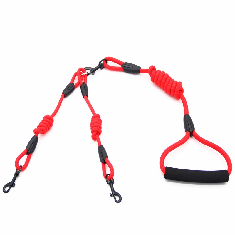 Only rope RD Walk 2, две собаки, один поводок, нейлоновый, без запутывания, поводок для собак и кошек, для бега или тренировки, ошейник или шлейка - Цвет: Only rope RD