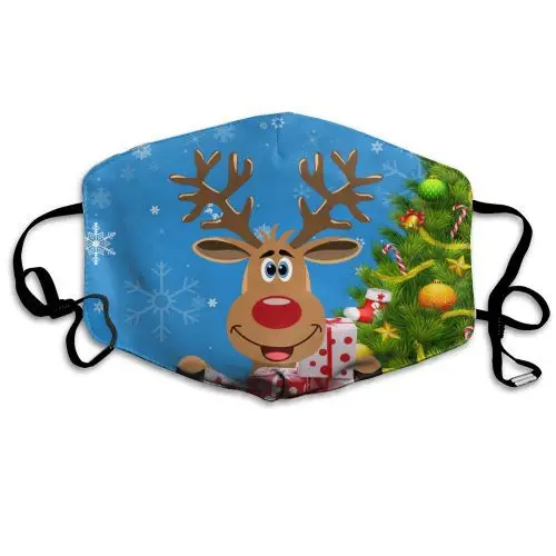 

1PCS Christmas High Quality Mask Colorful Industrial Earhook Halloween Cosplay Masks Mascarillas masque