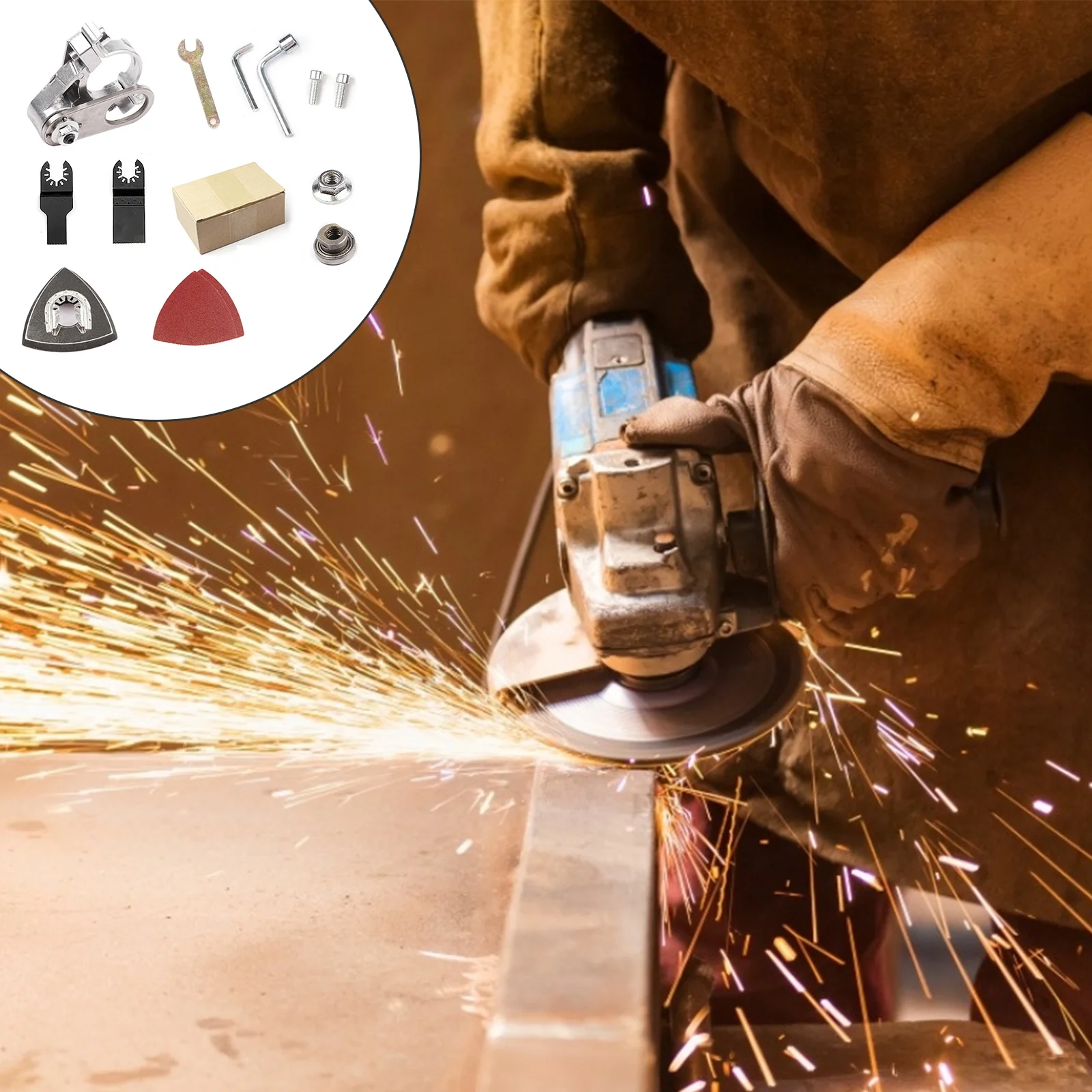 

Type 100 Angle Grinder Converter Adapter Kit Universal Treasure Head Electric Hand Grinder To Cutting Machine Woodworking Tools