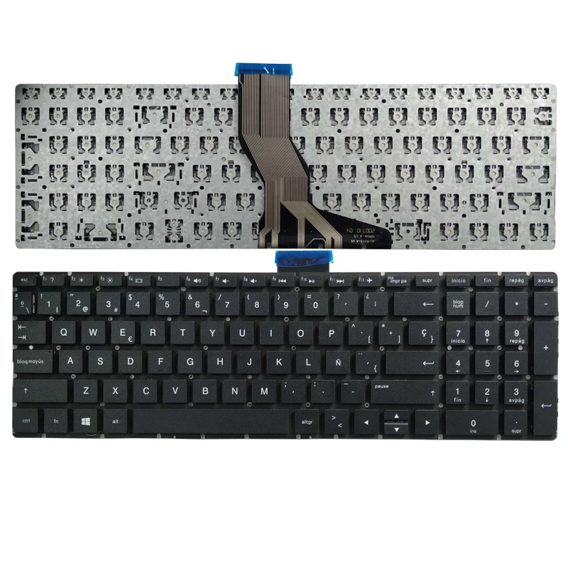 Испанская клавиатура для ноутбука HP Pavilion 15 BW BS 250 G6 255 256 с серой упором рук верхняя