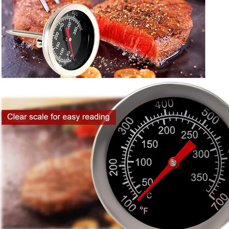 

Stainless steel BBQ Accessories Grill Meat Thermometer Dial Temperature Gauge Gage Cooking Food Probe Household Kitchen Tools